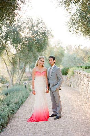 Тренд 2015: свадьба в стиле омбре, жених и невеста