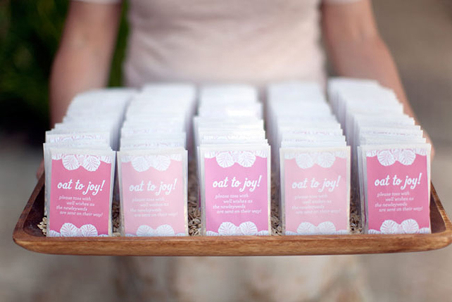 Тренд 2015: свадьба в стиле омбре, бонбоньерки