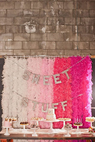 Тренд 2015: свадьба в стиле омбре, сладкий стол