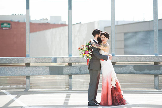 Тренд 2015: свадьба в стиле омбре, жених и невеста