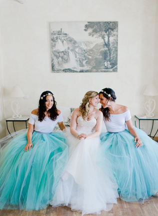 Свадьба в деталях: нежная органза и тюль, невеста с подружками