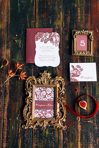 осеннее утро невесты в ярких тонах, приглашения