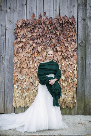 Арки и декоративные зоны для осенней свадебной церемонии 