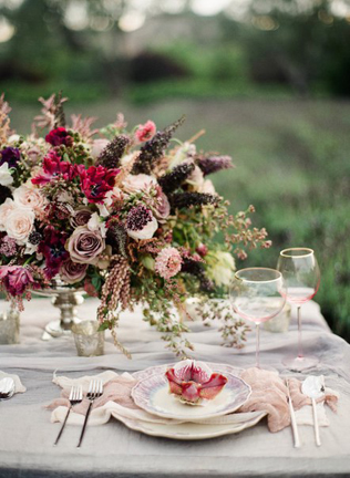 Осенняя свадьба: 40 идей для оформления стола 