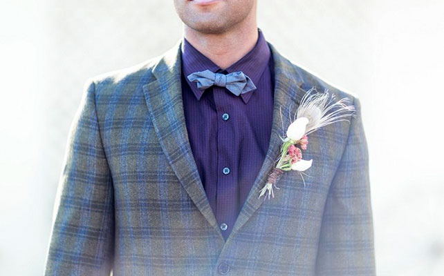 осенний образ жениха, клетчатый пиджак