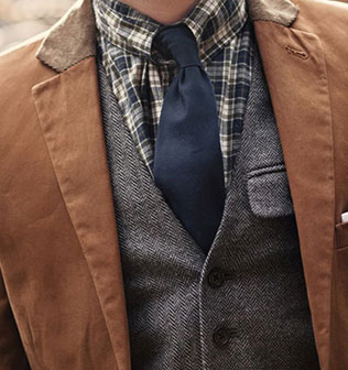 осенний образ жениха, костюм и жилет из твида