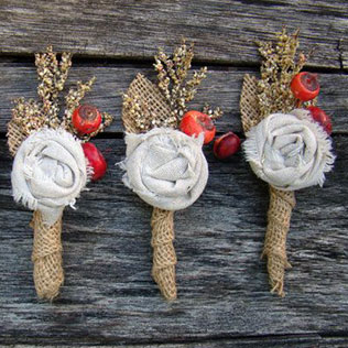 осенний образ жениха, бутоньерка