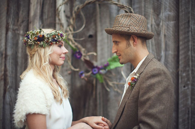 осенний образ жениха, жених в шляпе