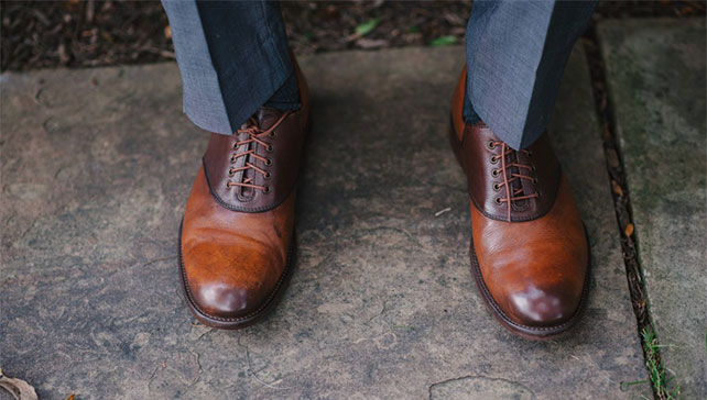 осенний образ жениха, обувь