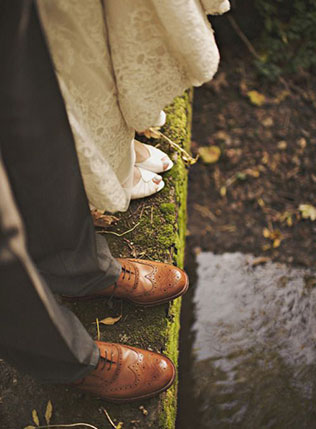 осенний образ жениха, обувь