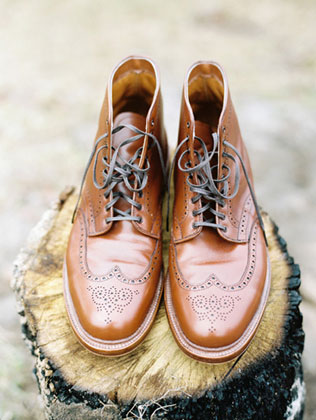 осенний образ жениха, обувь