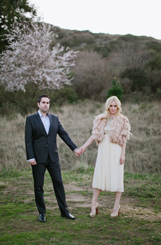 Осенний образ невесты, вязаное болеро