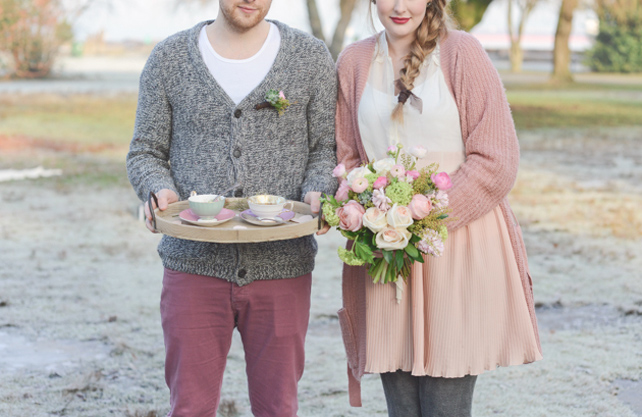Осенний образ невесты, кардиган