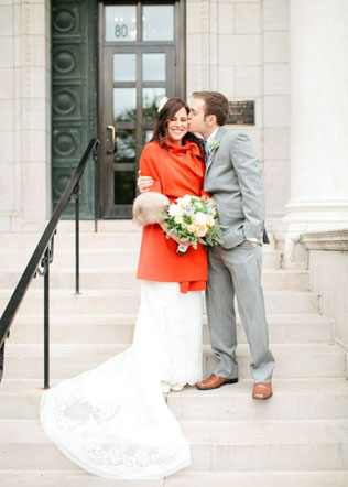 Осенний образ невесты, плащ