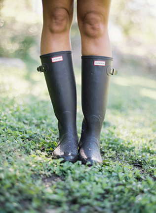 Осенний образ невесты, сапоги