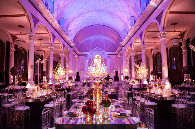 освещение на свадьбе в стиле гламур 