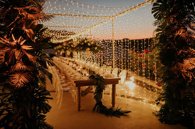 освещение на свадьбе 