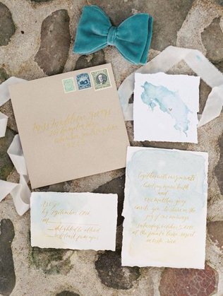 Бумажное вдохновение: свадебная полиграфия с оторванными краями 