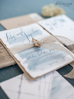 Бумажное вдохновение: свадебная полиграфия с оторванными краями 