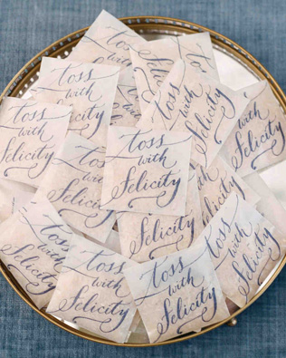 Свадебные детали: пакетики для конфетти и лепестков 