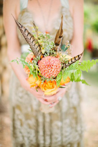 Свадьба в деталях: легкие и невесомые перья 