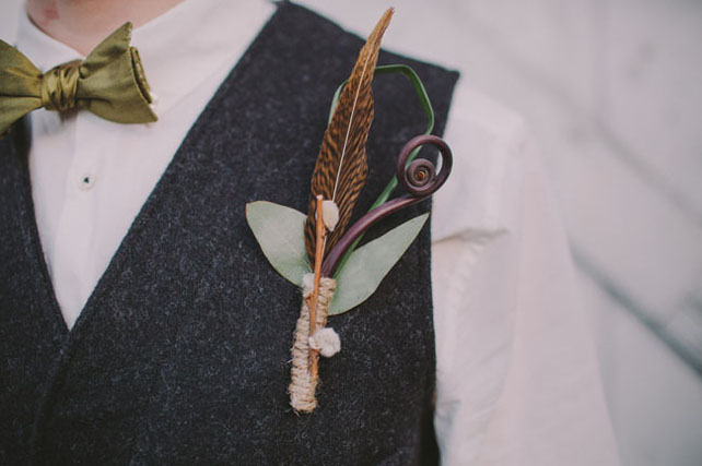 Свадьба в деталях: легкие и невесомые перья 