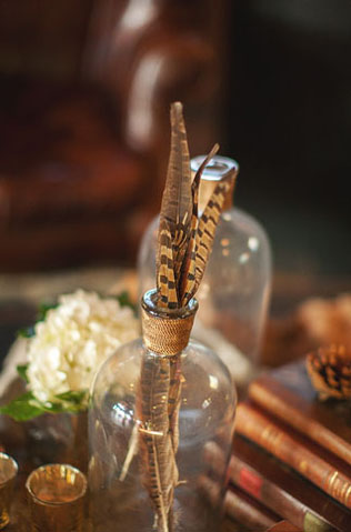 Свадьба в деталях: легкие и невесомые перья 