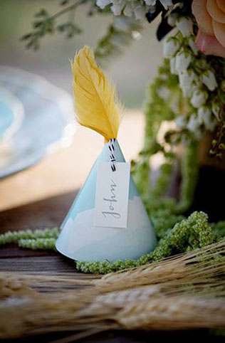 Свадьба в деталях: легкие и невесомые перья 