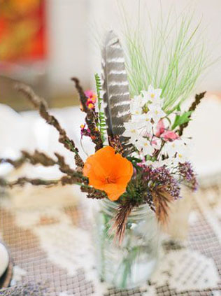 Свадьба в деталях: легкие и невесомые перья 