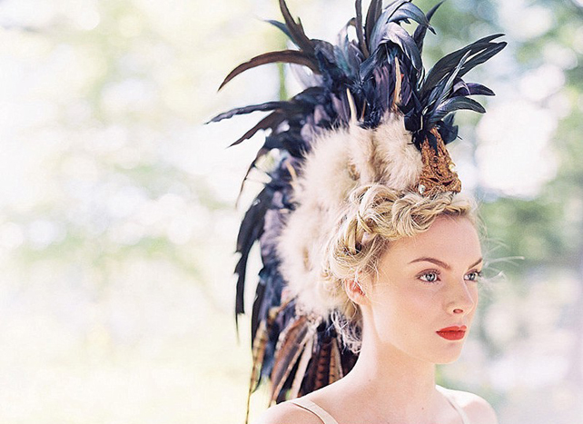 Свадьба в деталях: легкие и невесомые перья 