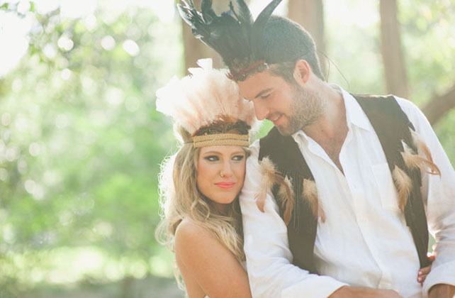 Свадьба в деталях: легкие и невесомые перья 