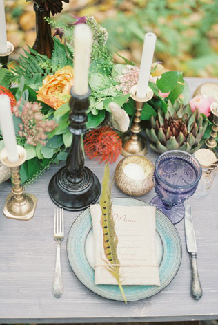 Свадьба в деталях: легкие и невесомые перья 