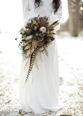 Свадьба в деталях: легкие и невесомые перья 