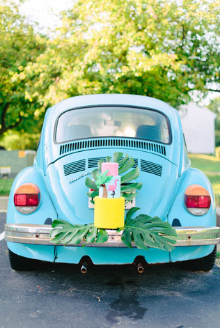 Розовые фламинго в декоре свадьбы