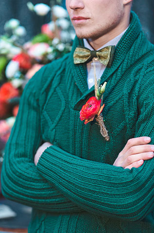 Пивная свадьба: свадебная фотосессия, бутоньерка жениха