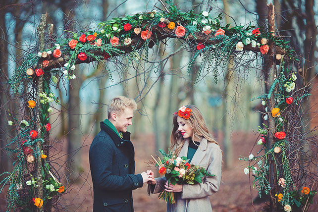 Пивная свадьба: свадебная фотосессия, церемония