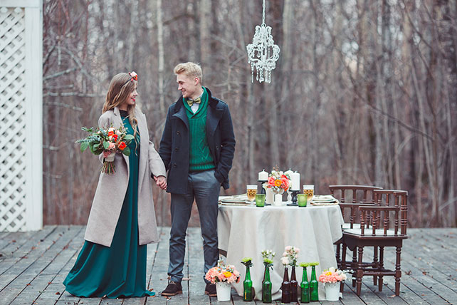 Пивная свадьба: свадебная фотосессия, жених и невеста