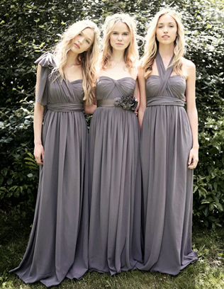 Свадебные тренды: платья подружек невесты для бархатного сезона 