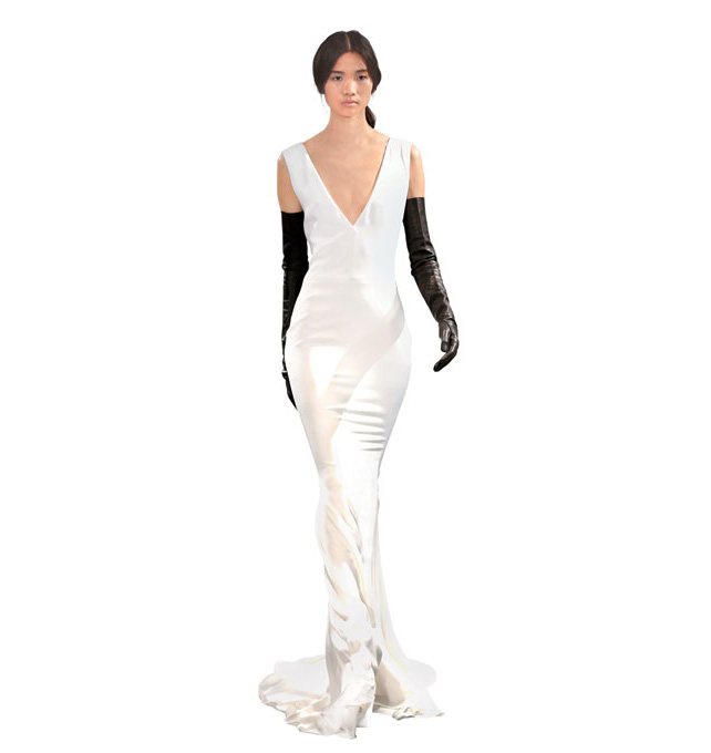 Тренды 2014: Свадебные платья, изысканные и гладкие