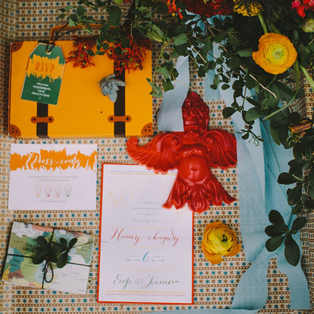 По дороге к любви, свадебная полиграфия