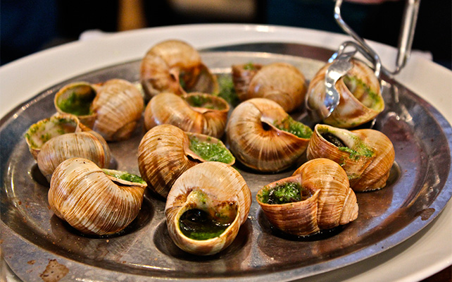 французская кухня, улитки