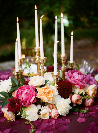 Свадьба в деталях: свечи и подсвечники 
