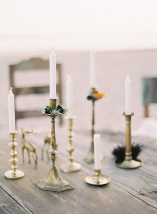 Свадьба в деталях: свечи и подсвечники 