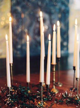 Свадьба в деталях: свечи и подсвечники 