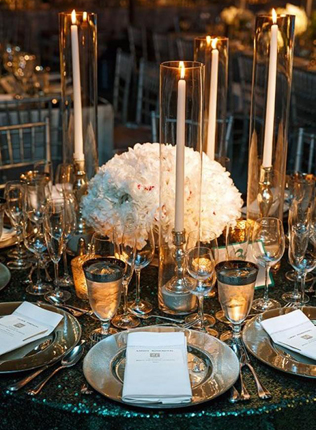 Свадьба в деталях: свечи и подсвечники 