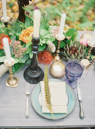 Свадьба в деталях: свечи и подсвечники 