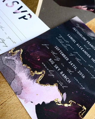 Изысканное решение: свадебная полиграфия с золотым тиснением 