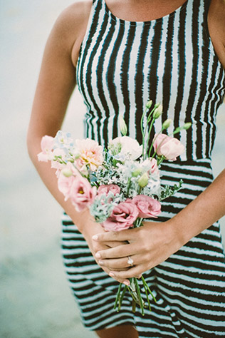 Черно-белая полоска на свадьбе - в образе подружек невесты