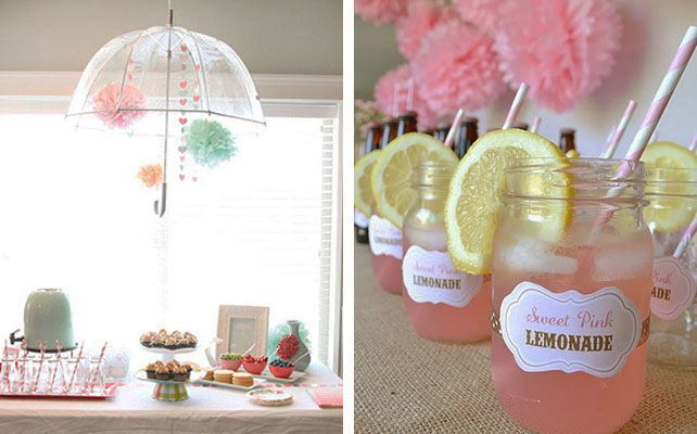 помпоны в декоре свадьбы, сладкий стол