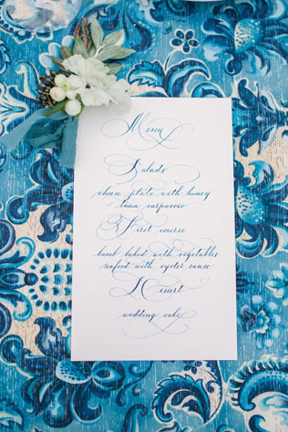 Португальские мотивы, свадебная полиграфия